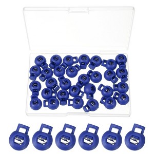 Unique Bargains Plastic Adjustable Draw String Clip Ends Spring-Loaded Buckle Round Cord Locks 30 Pcs - 1 of 3