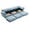 NicBex Couches for Living Room Cloud Couch Extra Large and Long 3 Seater Sofa Modern Velvet Upholstered Sofa With Comfy Seat and Back Support - 4 of 4