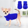 Unique Bargains Thick Twisted Knit Pullover Turtleneck Winter Dogs Cats Sweater Blue XX-S - 2 of 4