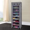 10-Tier Non-Woven Shoe Rack, Space-Saving, Tall & Narrow - 2 of 4