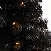 Nearly Natural 3-ft Black Artificial Christmas Tree with 50 LED Lights and 118 Bendable Branches - 3 of 4