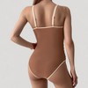 Anna-Kaci Women's One-Piece Swimsuit with Scoop Neck Contrast Trim and Ruched Waist Detail - 4 of 4
