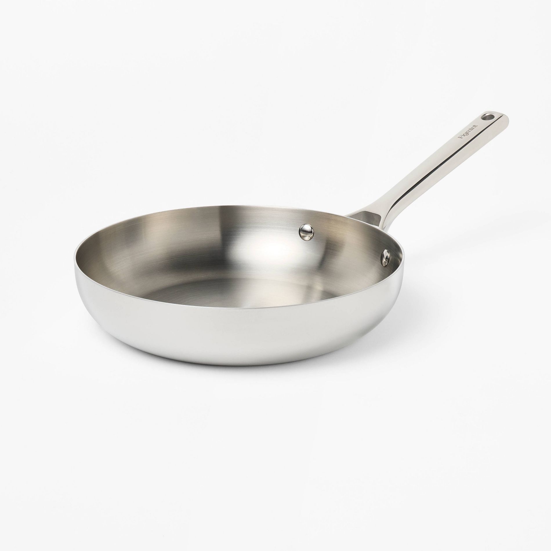 10" Uncoated Stainless Steel Frying Pan - Figmint™