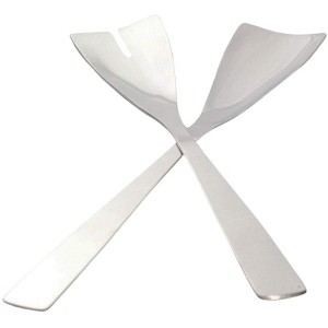 Sol Living 2-Piece Stainless Steel Italian Salad Server Set Utensils for Fruits, Veggies - 1 of 3