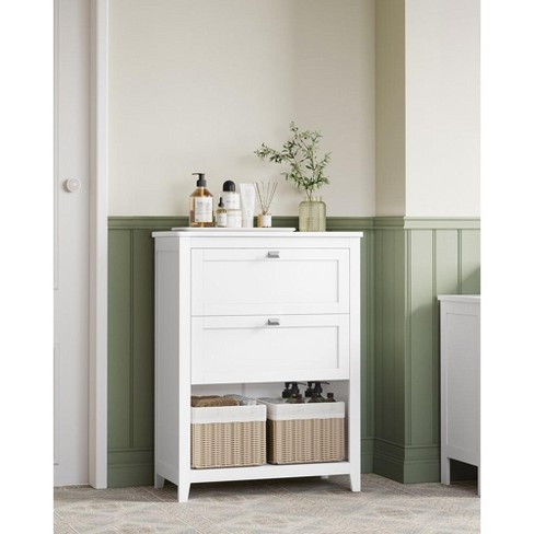 VASAGLE Small Bathroom Storage Corner Floor Cabinet