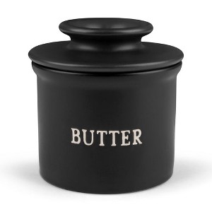 Kook Butter Keeper Dish, Ceramic Crock with Lid, For Soft Butter - 1 of 4