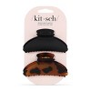 Kitsch Recycled Plastic Medium Hair Claw Clips - 2pc - 3 of 4