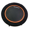 LEAPS & REBOUNDS 40" Adjustable Stability Bar Attachment with 40" Mini Fitness Trampoline and Home Gym Rebounder for Cardio Exercises, Orange - 3 of 4