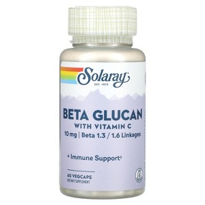 Solaray Beta Glucan with Vitamin C, 60 VegCaps - 1 of 2