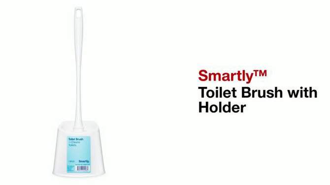Toilet Brush with Holder - Smartly&#8482;, 2 of 5, play video