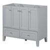 36 Inch Bathroom Vanity, Bathroom Cabinet With 2 Drawers, 4 Soft Closing Doors, Solid Wood Frame - 2 of 4