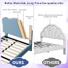 Bed Frame for Kids with Scallop Headboard - 2 of 4