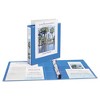 Avery Heavy-Duty Non Stick View Binder with DuraHinge and Slant Rings, 3 Rings, 1.5" Capacity, 11 x 8.5, Light Blue, (5401) - 2 of 4