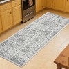 Vintage Washable Area Rug – Distressed Non-Slip Stain-Resistant Carpet for Living Room, Bedroom, Office - 3 of 4