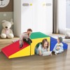 VEVOR Single Tunnel Climber, Toddler Playset, Foam Climbing Blocks for Toddlers, Kids Tunnel Maze with Stairs and Ramp, Multicolored - 2 of 4