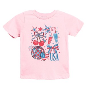 The Juniper Shop Patriotic Disco Collage Youth Short Sleeve Tee - 1 of 4
