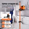 VEVOR Laser Level Tripod, 1/4"-20 & 5/8"-11 Thread Mount, 40.94-133.85 inch Height Adjustment with Level Bubble & Heavy-duty Stand - 3 of 4