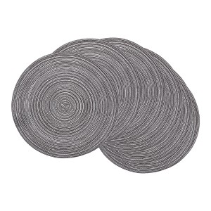 REGALWOVEN Farmhouse Thick Rattan Washable Kitchen Placemats 6 Pcs - 1 of 4