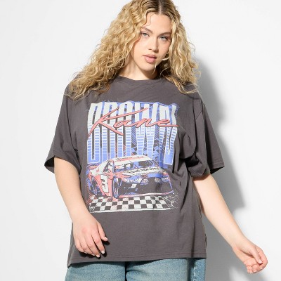 Women's Kane Brown Racing Short Sleeve Graphic T-Shirt - Charcoal 2X
