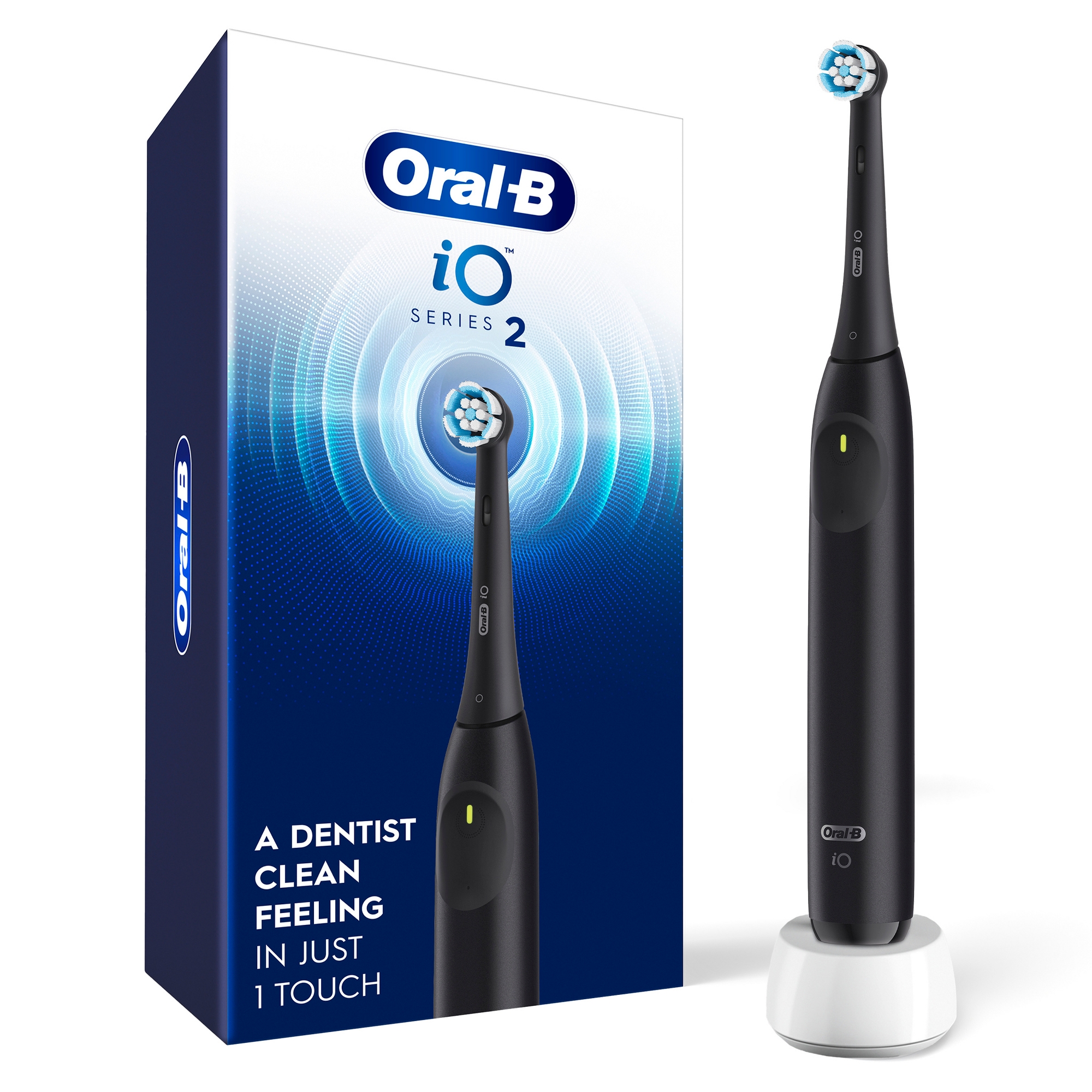 Oral-B iO Series 2 Electric Toothbrush with Timer and Multiple Brush Modes - Black