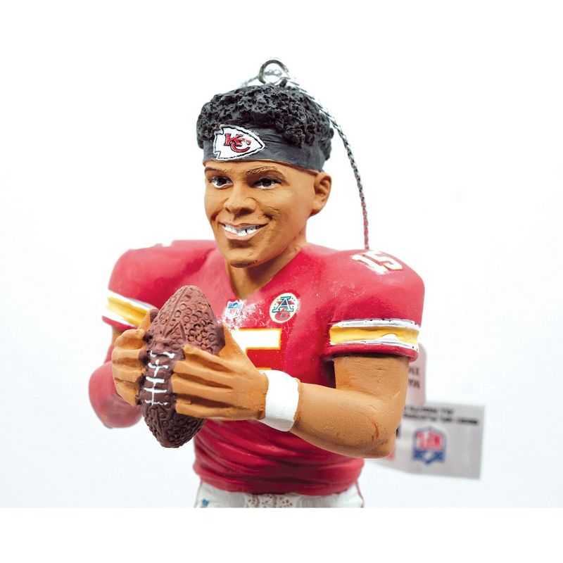 Forever Collectibles Kansas City Chiefs Patrick Mahomes NFL Player Ornament, 3 of 6