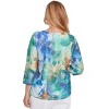 Alfred Dunner Womens Watercolor Leaves Knit Top - 2 of 4