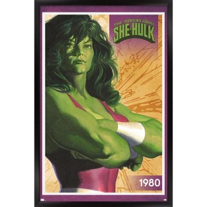 Trends International Marvel Comics - She-Hulk Card Framed Wall Poster Prints - 1 of 4