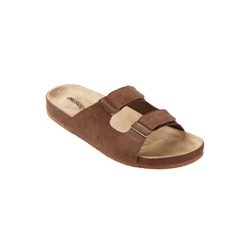 Mens slide sandals wide 2024 width