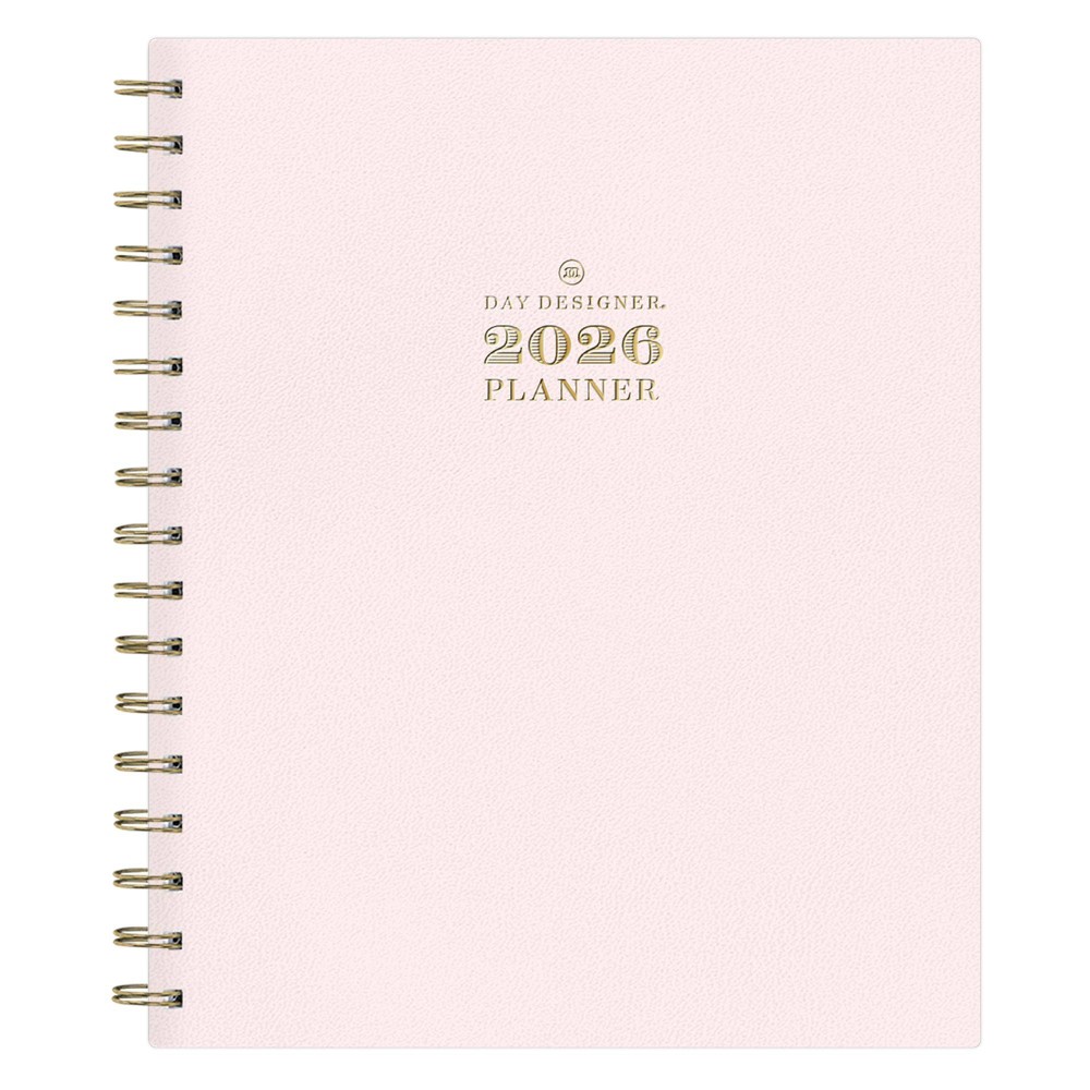 Photos - Accessory Blue Sky Day Designer  Weekly/Monthly Faux Leather Hardcover Planner 7"x9" Blush 2026