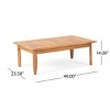 2-Piece All-Weather Wood Patio Conversation Set with Cushions, Loveseat and Coffee Table for Outdoor Deck or Small Backyard-The Pop Home - 4 of 4