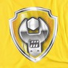 Toddler Boys' Paw Patrol Rubble Badge Costume T-Shirt - 2 of 4