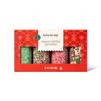 Holiday Classic Holiday Sprinkles Set - 14.8oz - Favorite Day™