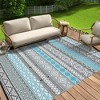 Outdoor Rug for Patio Waterproof Mat Indoor Outdoor Plastic Straw Rug for Camping Reversible Camping Rugs Carpet for Porch, Backyard, Balcony, Picnic - 2 of 4
