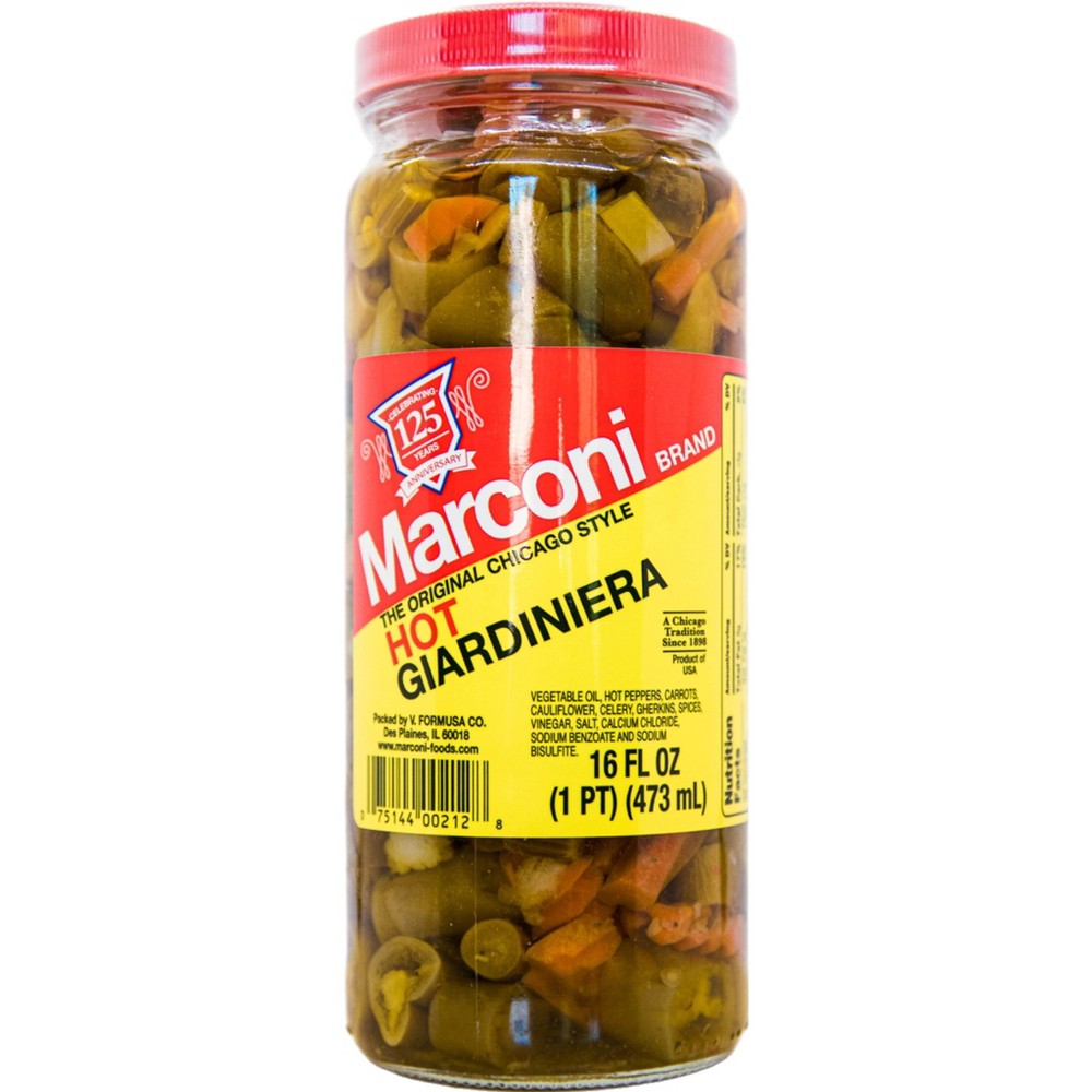 UPC 075144002128 product image for Marconi Hot Giardiniera - 16oz | upcitemdb.com