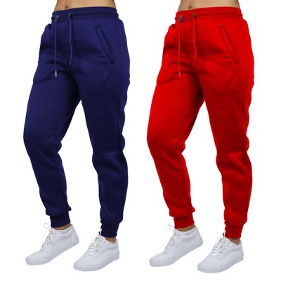 Blue Ice Women's Loose Fit  Fleece-Lined Jogger Sweatpants-2 Pack