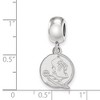 Black Bow Jewelry Sterling Silver Florida State Seminoles NCAA Bead Charm - 3 of 4