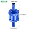 Unique Bargains Aluminum Alloy Non-Return One Way Check Valve Valve 2 Pcs - 3 of 4