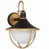 Crystorama Lighting Atlas 1 - Light Sconce in  Matte Black/Textured Gold - 3 of 4