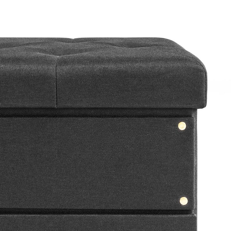 15" Cube Stockbox Collapsible Ottoman with Storage Drawer - Mellow, 4 of 8
