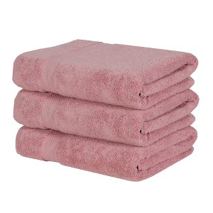 Splash Ultra-Soft Zero Twist 100% Ring Spun Cotton Bath Towel Set - Reversible, 550 GSM, Breathable, Lightweight, Highly Absorbent Towels for Bathroom - 1 of 4
