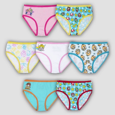 Girls' Mario 7pk Underwear - 4