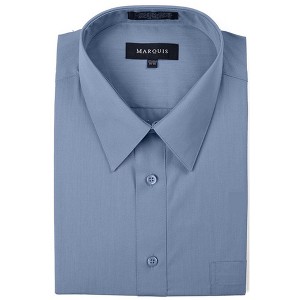 Classic Regular Fit Long Sleeve Point Collar Dress Shirt - 1 of 4