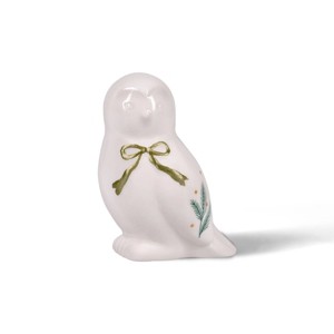 Small Ceramic Figurals Snowy Owl - Bullseye's Playground™ - 1 of 3