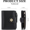 BEAFUP Wallet for Women - RFID Blocking Bifold Leather Wallet with 16 Card Slots & Zipper Pocket,Easy-to-Use - 3 of 4