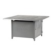 42" Square Aluminum 55000 BTUs Propane Ornate Fire Table with 2 Covers - Oakland Living
 - 2 of 4