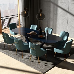 SEYNAR Modern Glam Velvet Dining Chair Set of 8 for Dining Room, Tufted Vanity Chair for  Living Room - 1 of 4