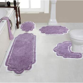 Allure Collection Cotton Tufted Bath Rug Set Set of 4 - Home Weavers