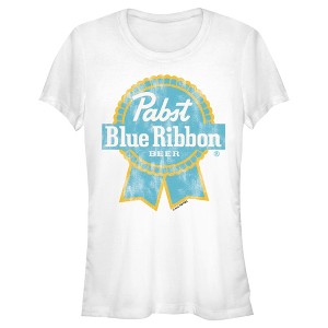 Pabst Yellow Blue Ribbon Logo T-Shirt - 1 of 4
