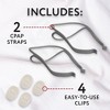 Impresa Replacement Headgear for CPAP Mask - Includes 2 Elastic Mask Straps and 4 Adjustable Clips, ResMed Airfit P10 Compatible - 4 of 4