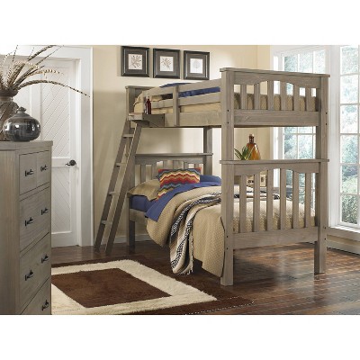 Kids' Twin Over Twin Highlands Harper Bunk Bed Driftwood - Hillsdale Furniture